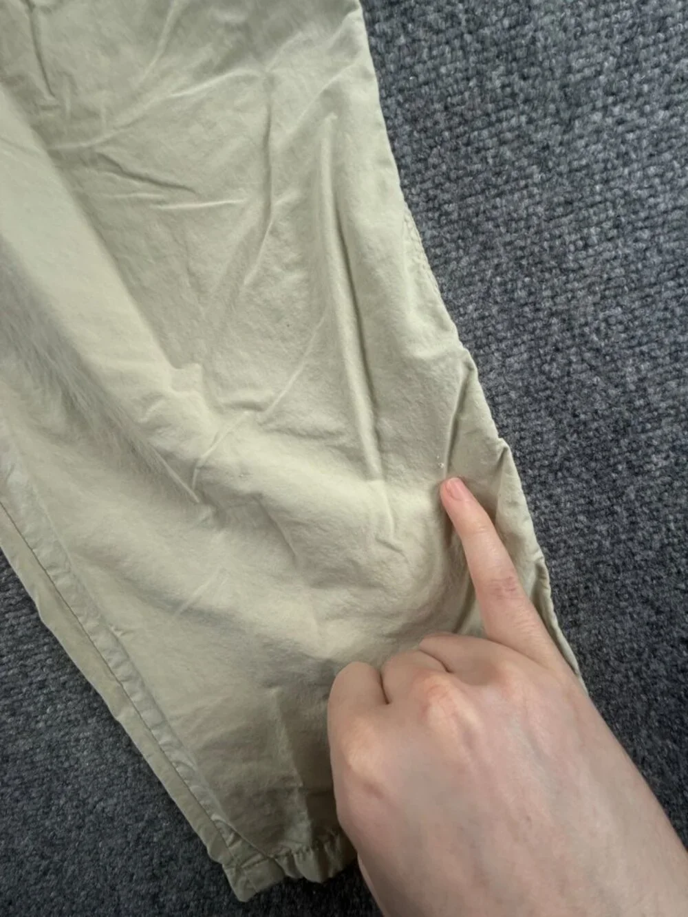 Fjallraven Portugal 38 Pants Hiking Men Beige 62012 Nylon Blend ACTL 33X28
